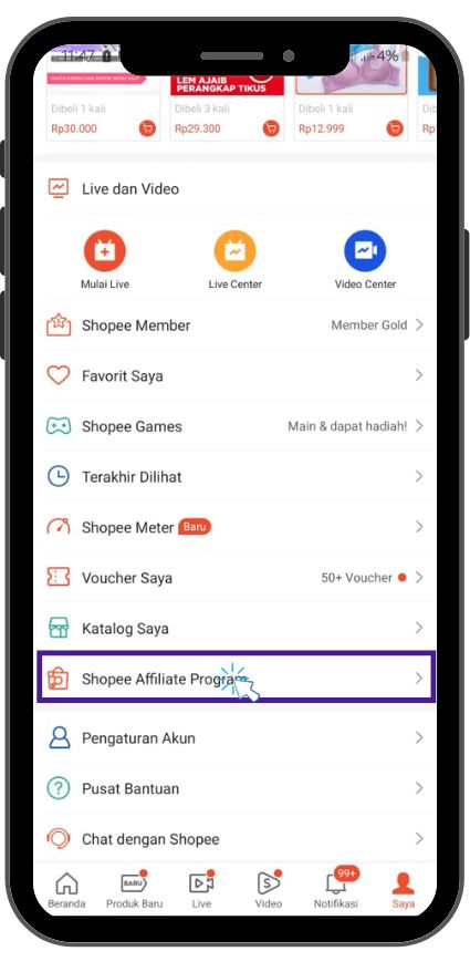 cara kerja shopee affiliate program