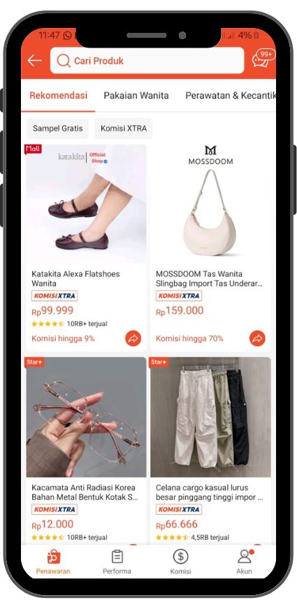 Rekomendasi produk affiliate shopee