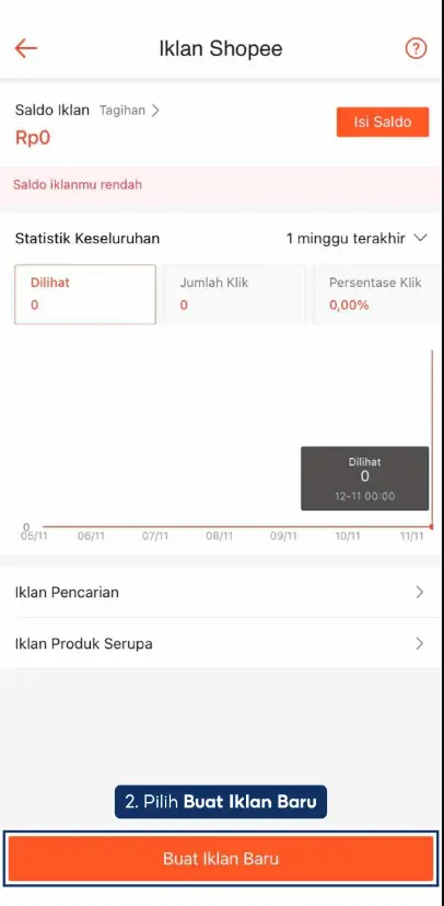 buat iklan Shopee