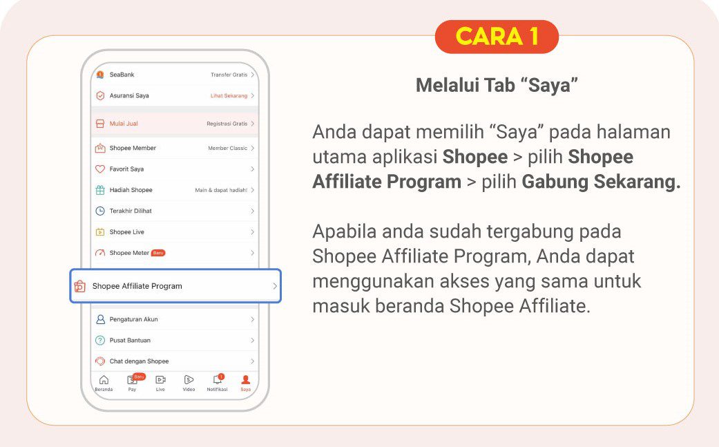 cara menggunakan shopee affiliate