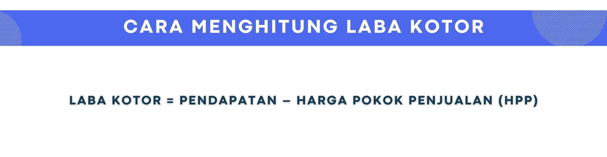 cara menghitung laba kotor