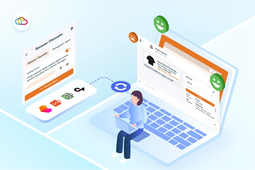 Template Auto Reply Chat - Slide 1