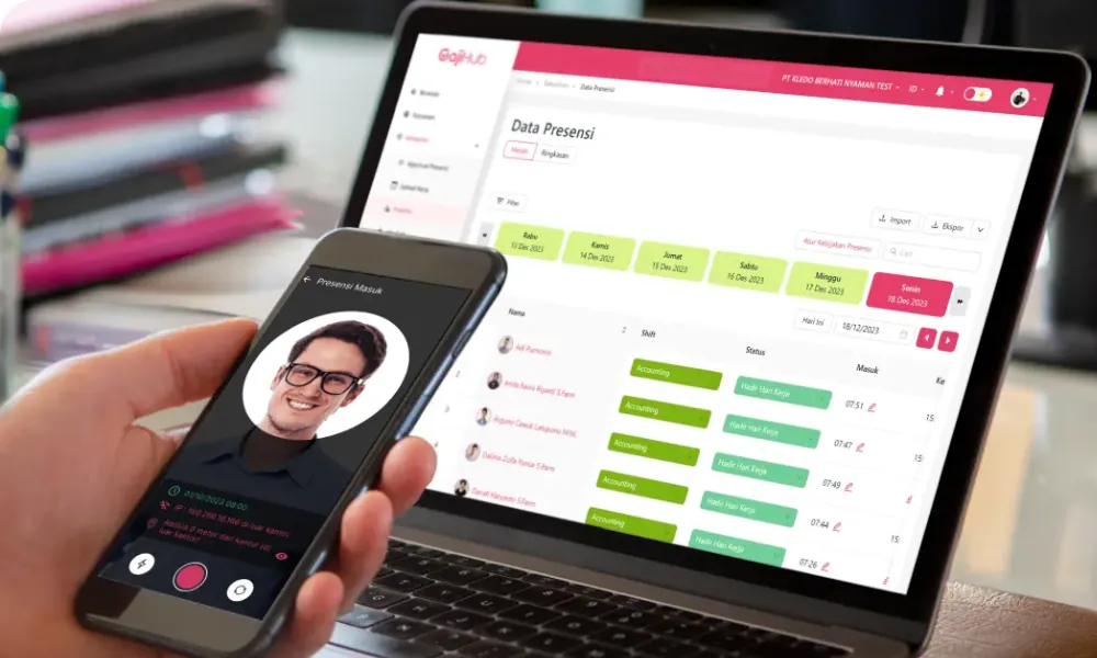 Aplikasi absensi Gajihub