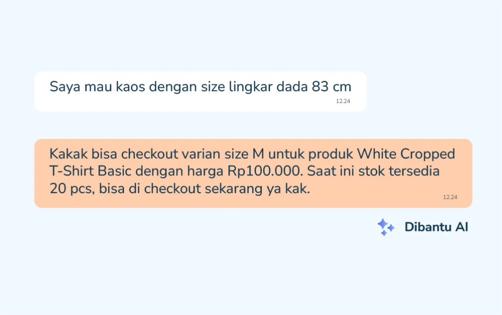 Jubelio Chat AI_Rekomendasi Size
